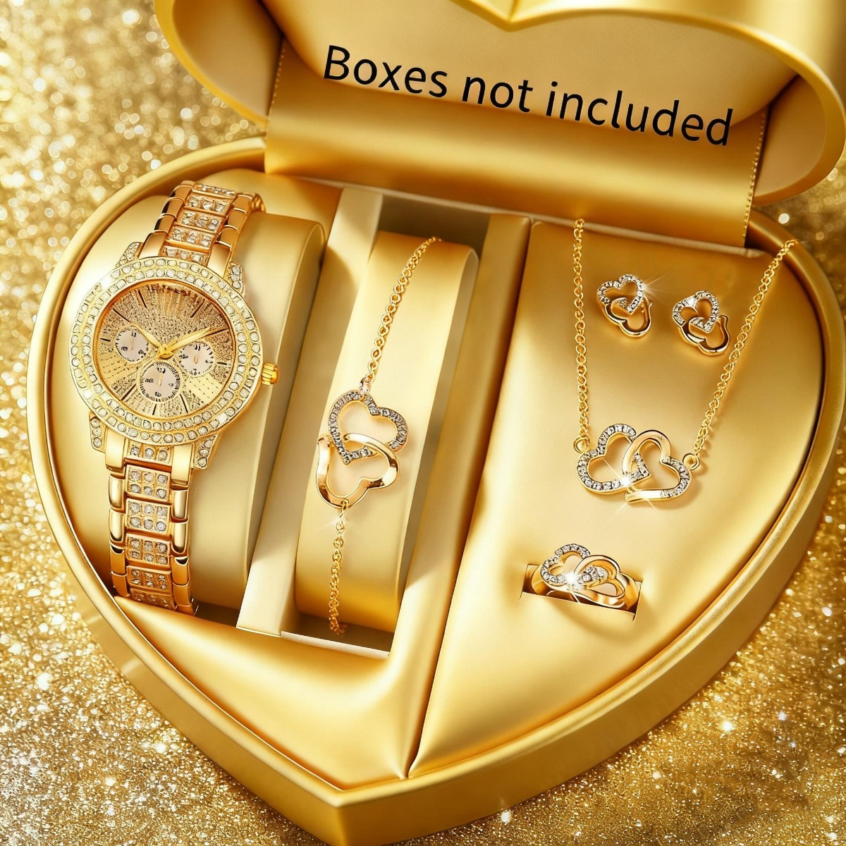 Jewelry Watches For Kids - 6 pçs luxo strass relógio feminino