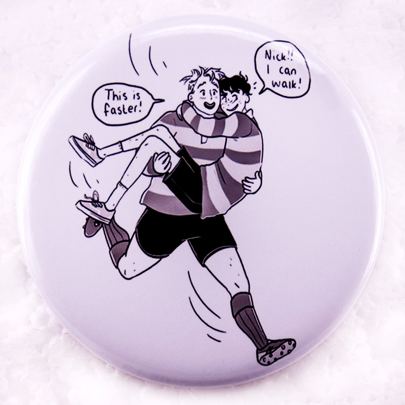 Nick'S Jewelry & Watches Reviews - Heartstopper Pinback Button Pin, Llgbt BL,