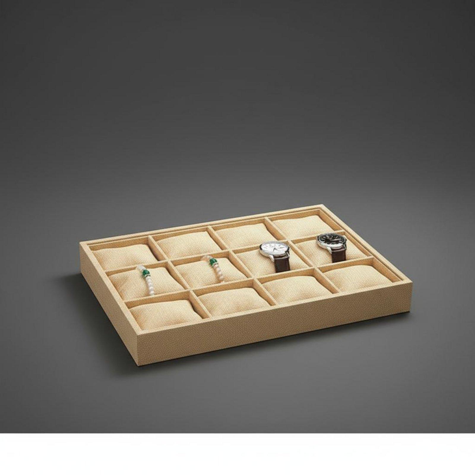 Jewelry Box Watches Bracelets - Organizador de Joias em Tecido de