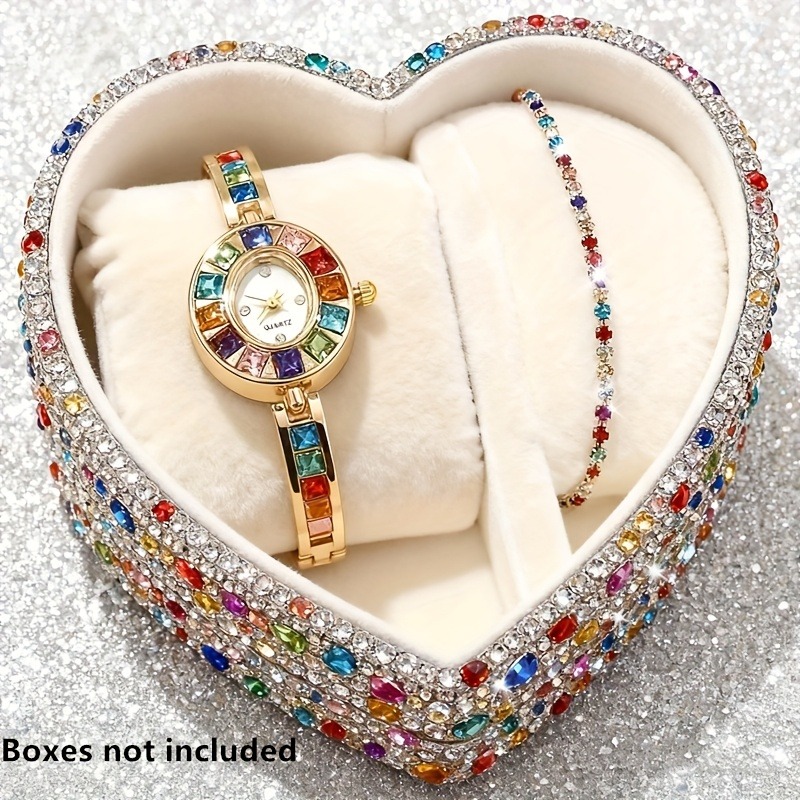 Jewelry Box Watches Bracelets - Conjunto de 2 peças de relógio