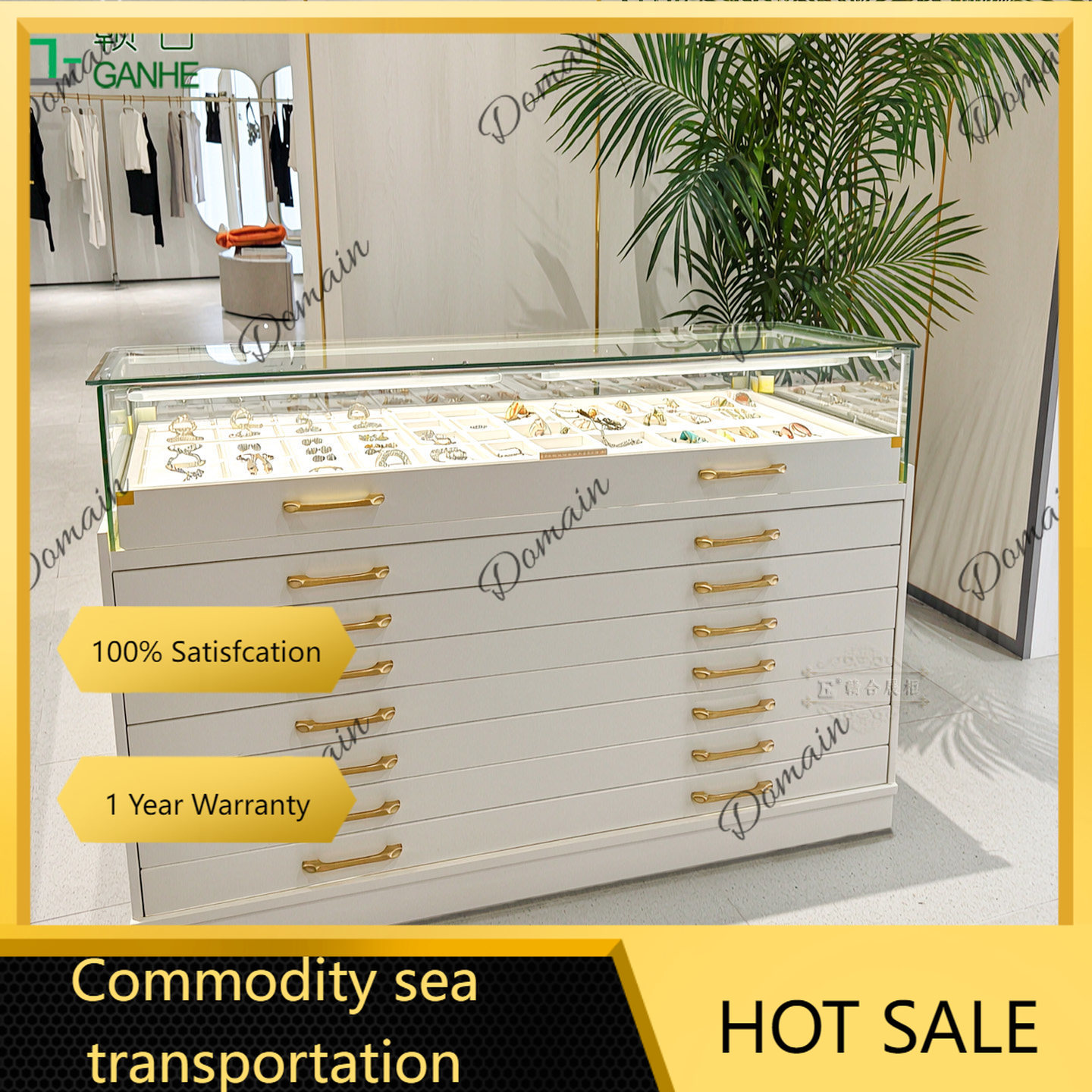 Jewelry Watches Luxury - 81 N Vitrine de vidro de