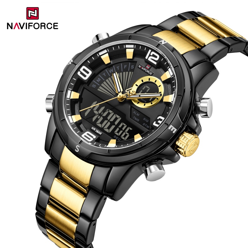 Watch Display Box - Relógio Masculino NAVIFORCE com Duplo Display,