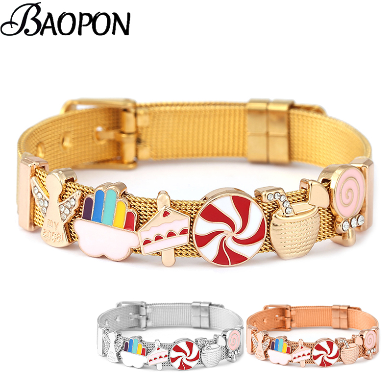 Jewelry Watches For Kids - Pulseiras de malha de aço inoxidável