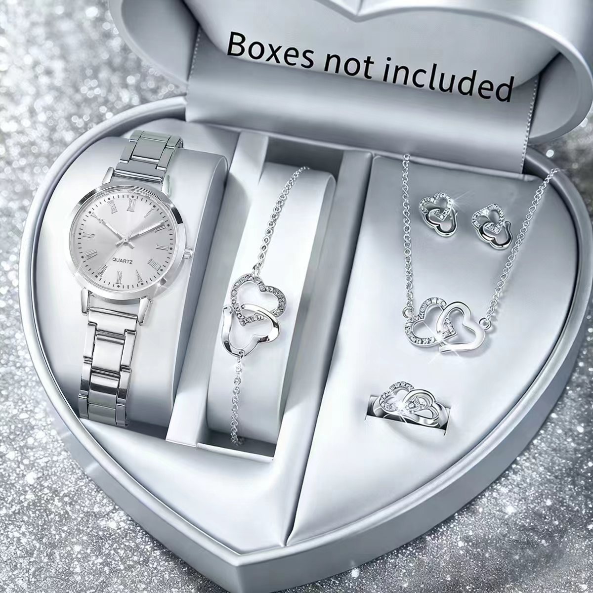 Conjunto de relógio de quartzo - Jewelry Box Watches Bracelets avaliação e preço