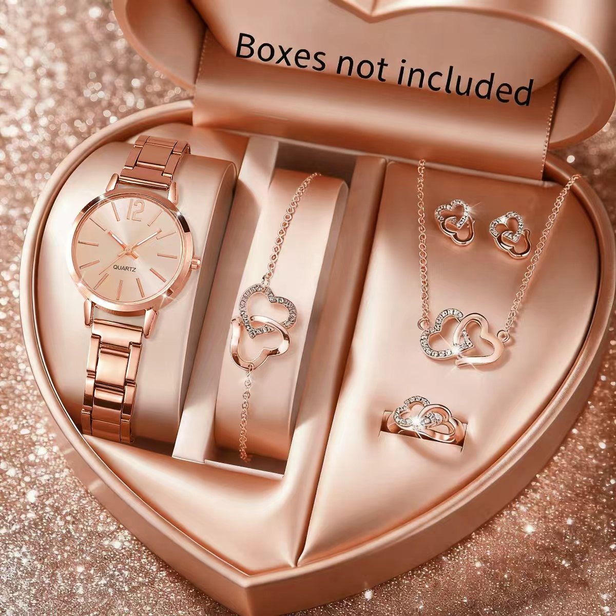 Conjunto de relógio de quartzo - Jewelry Box Watches Bracelets avaliação e preço