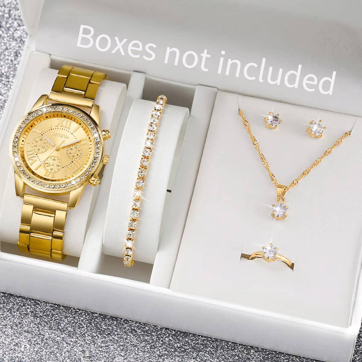 Conjunto de 6 Relógios Feminin - Jewelry Box Watches Bracelets avaliação e preço