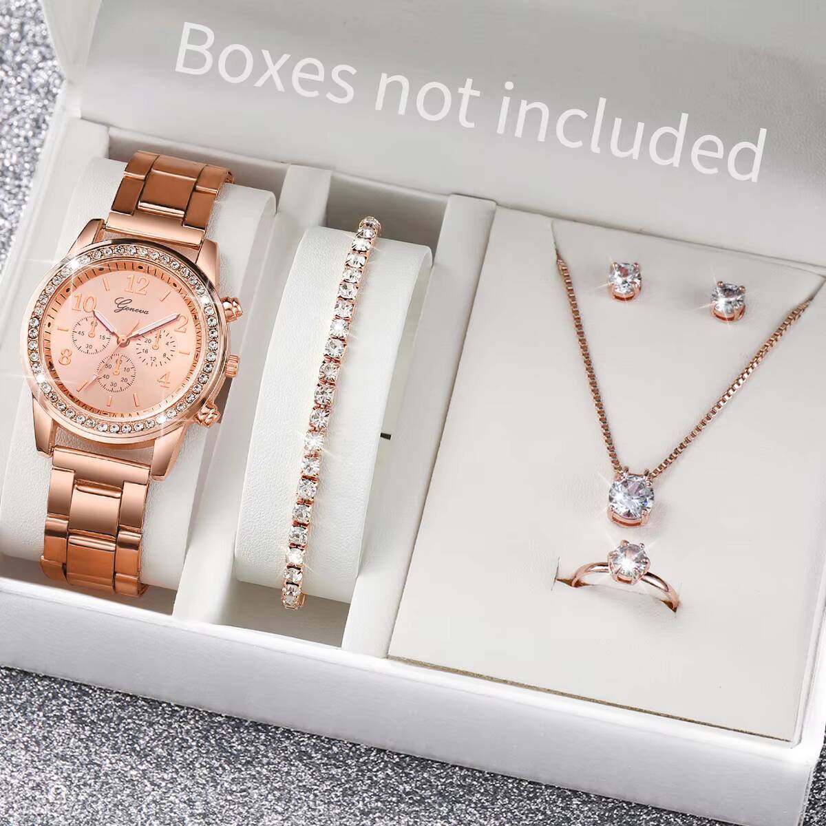Conjunto de 6 Relógios Feminin - Jewelry Box Watches Bracelets avaliação e preço