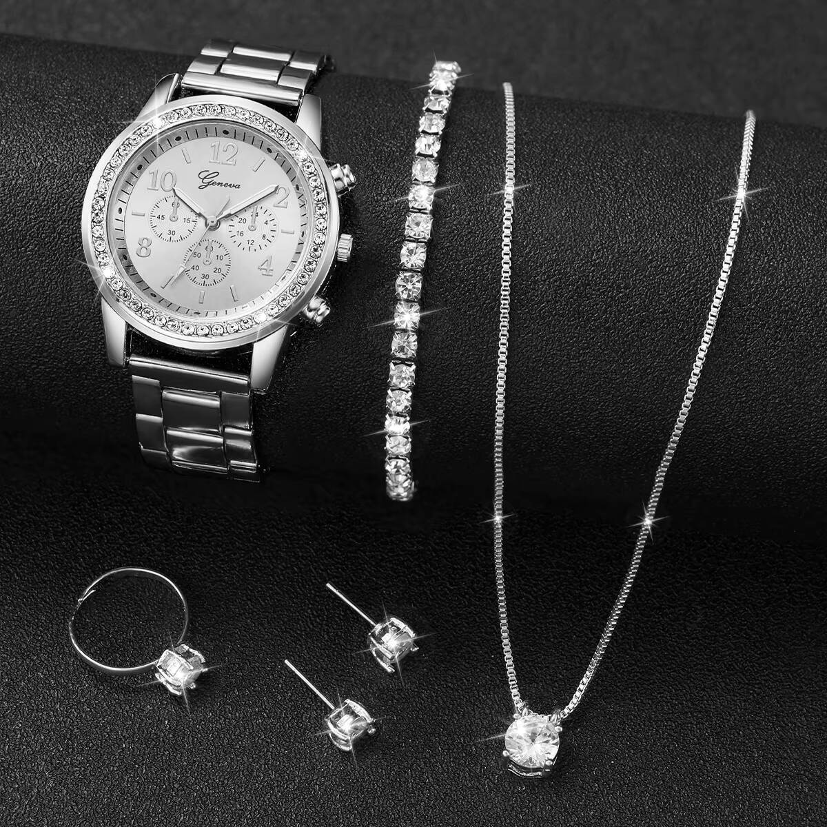 Conjunto de 6 Relógios Feminin - Jewelry Box Watches Bracelets avaliação e preço