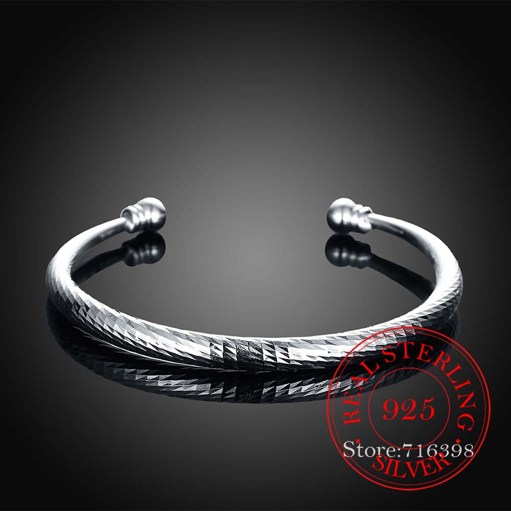 Pulseira aberta de prata 925,  - Nick'S Jewelry & Watches Reviews avaliação e preço