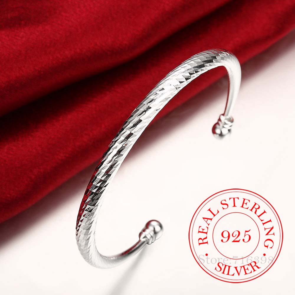 Pulseira aberta de prata 925,  - Nick'S Jewelry & Watches Reviews avaliação e preço