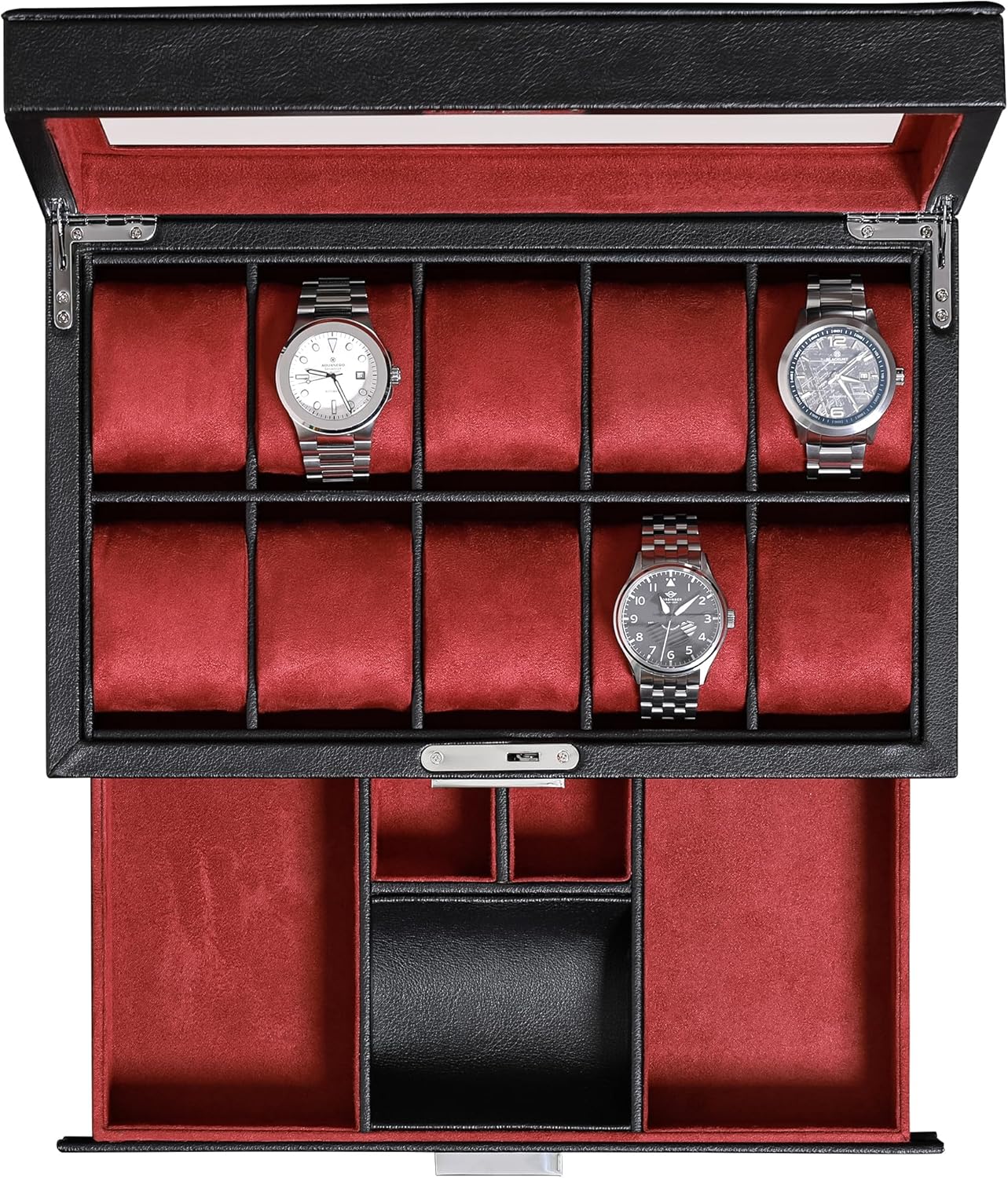 Caixa de Relógios de 10 Compar - Jewelry Watches Luxury avaliação e preço