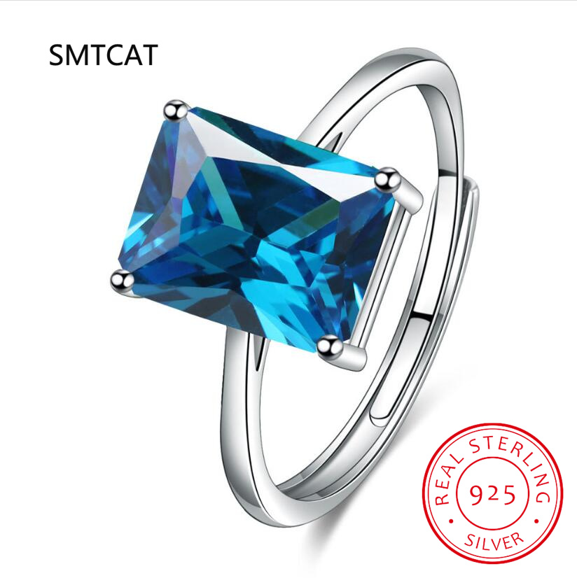 Anéis geométricos de prata est - Birthstone Ring Set avaliação e preço