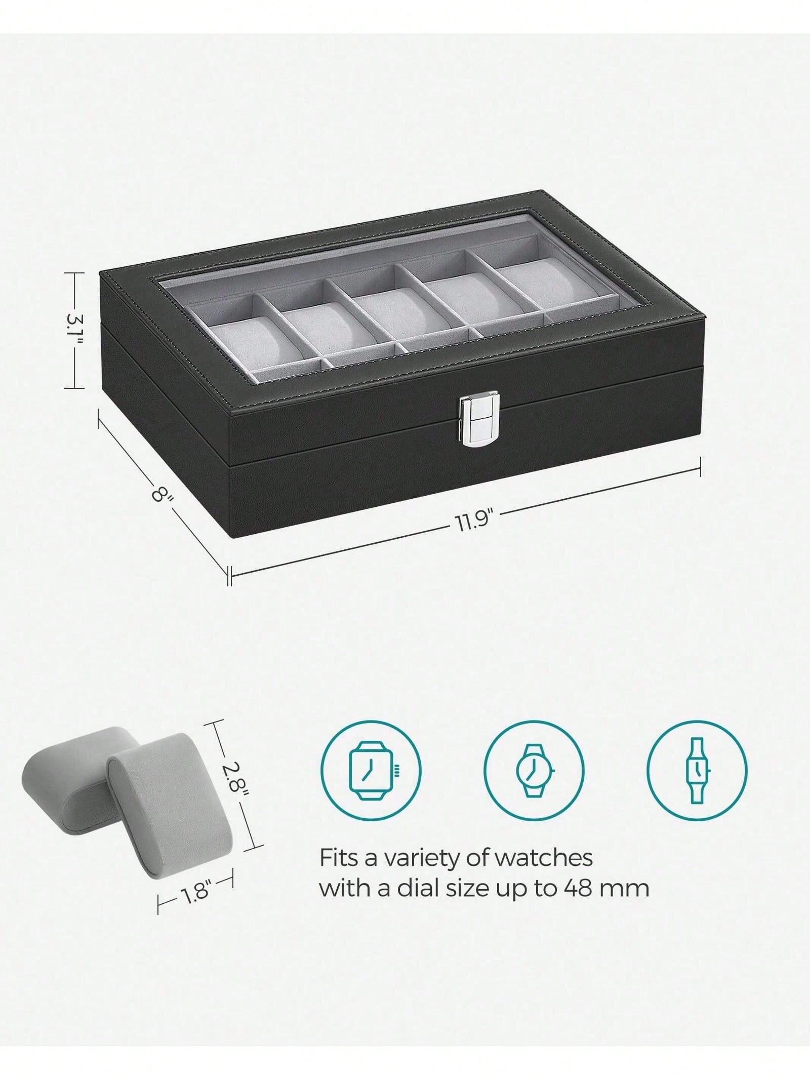 Caixa de Relógios com 12 Compa - Jewelry Box That Holds Watches avaliação e preço