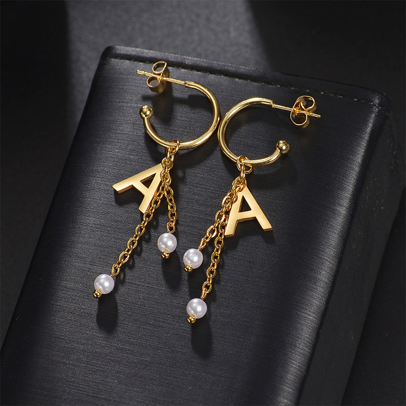 Auxauxme nome personalizado br - Pearl Stud Earrings avaliação e preço