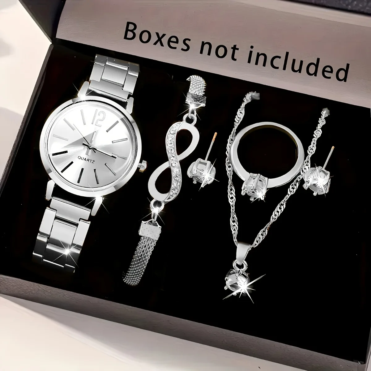 Conjunto de Relógio de Quartzo - Jewelry Box Watches Bracelets avaliação e preço
