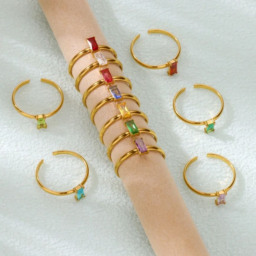 Anéis de pedra de aniversário  - Birthstone Ring Set avaliação e preço