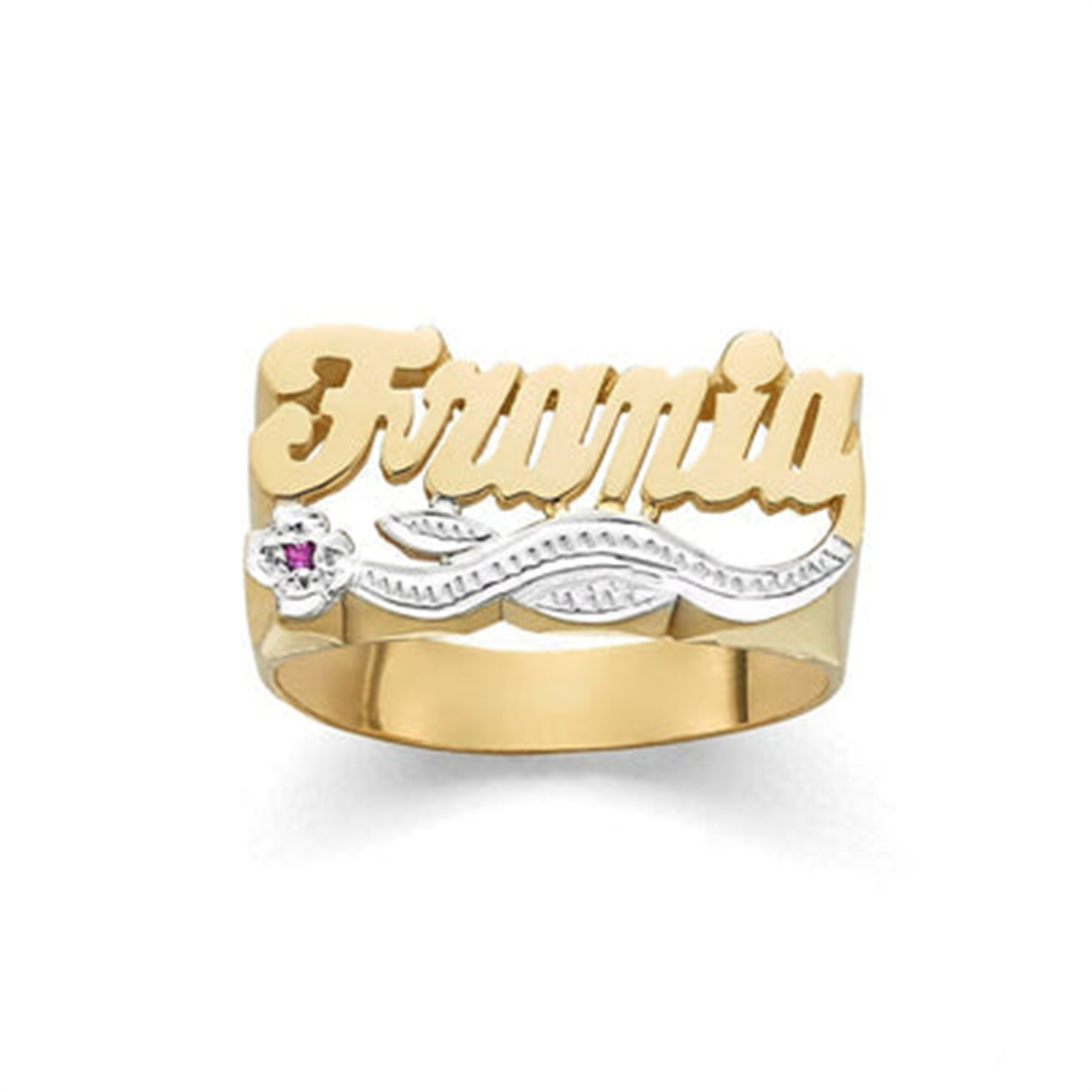 Anel de Nome Personalizado 3D  - Birthstone Ring Set avaliação e preço