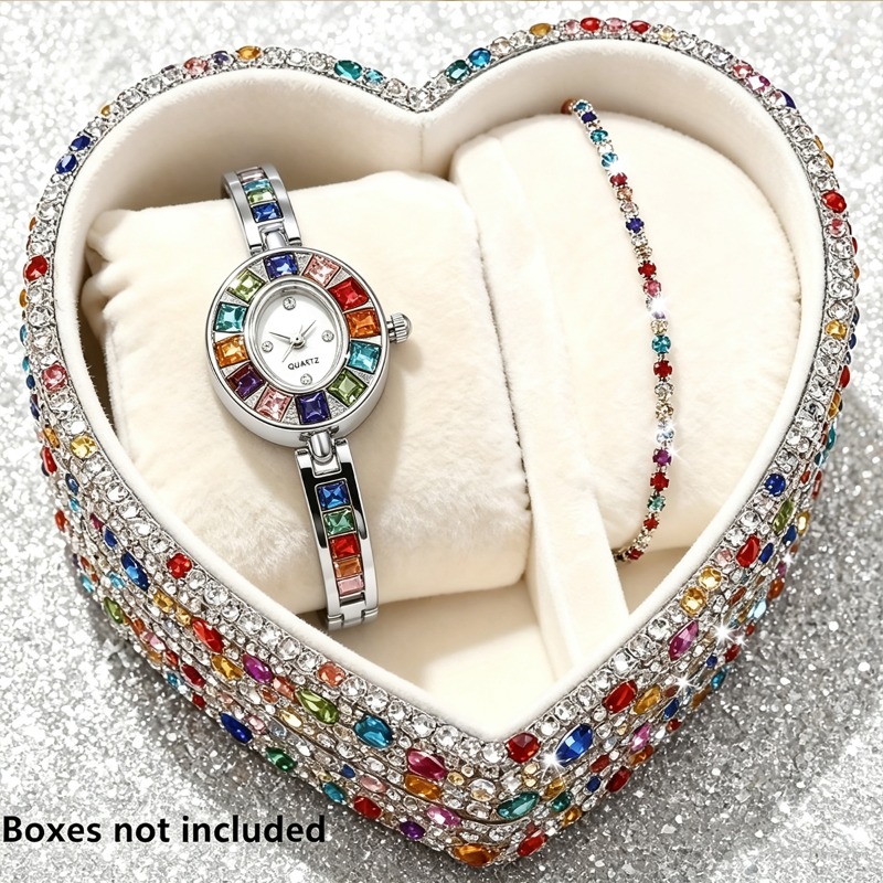 Conjunto de 2 peças de relógio - Jewelry Box Watches Bracelets avaliação e preço