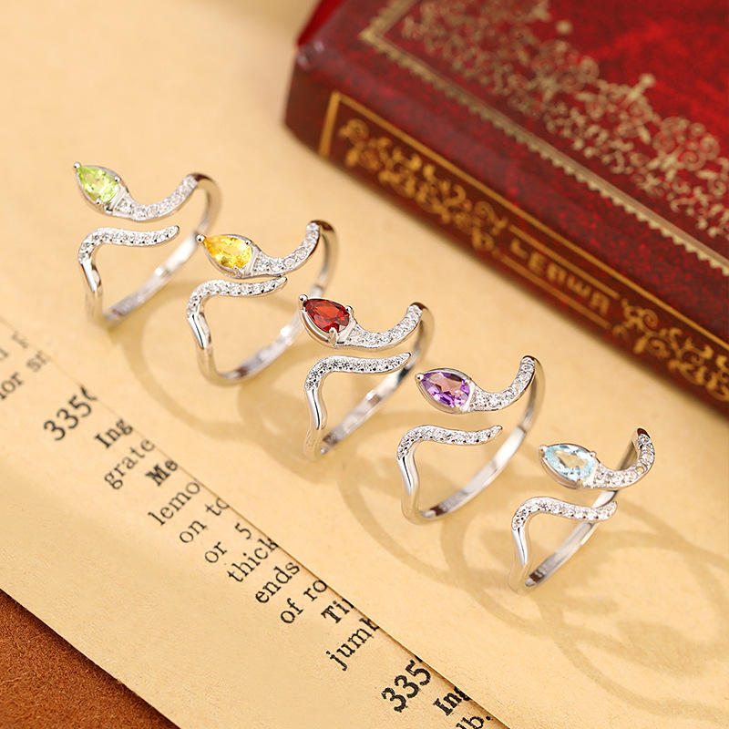 Anel de Casamento em Prata Est - Birthstone Ring Set avaliação e preço