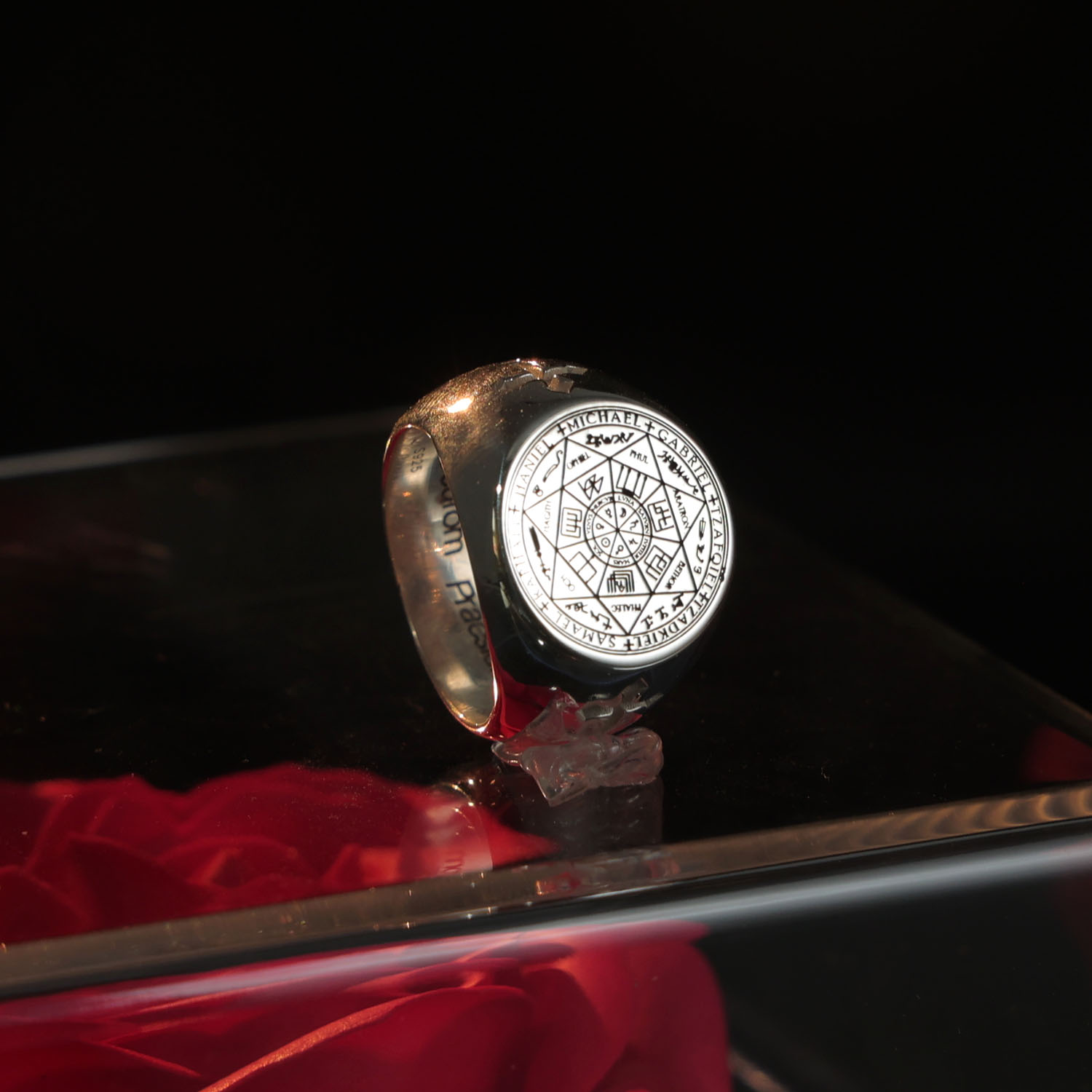 Anel de sinete sólido de 20 mm - Mens Signet Ring avaliação e preço