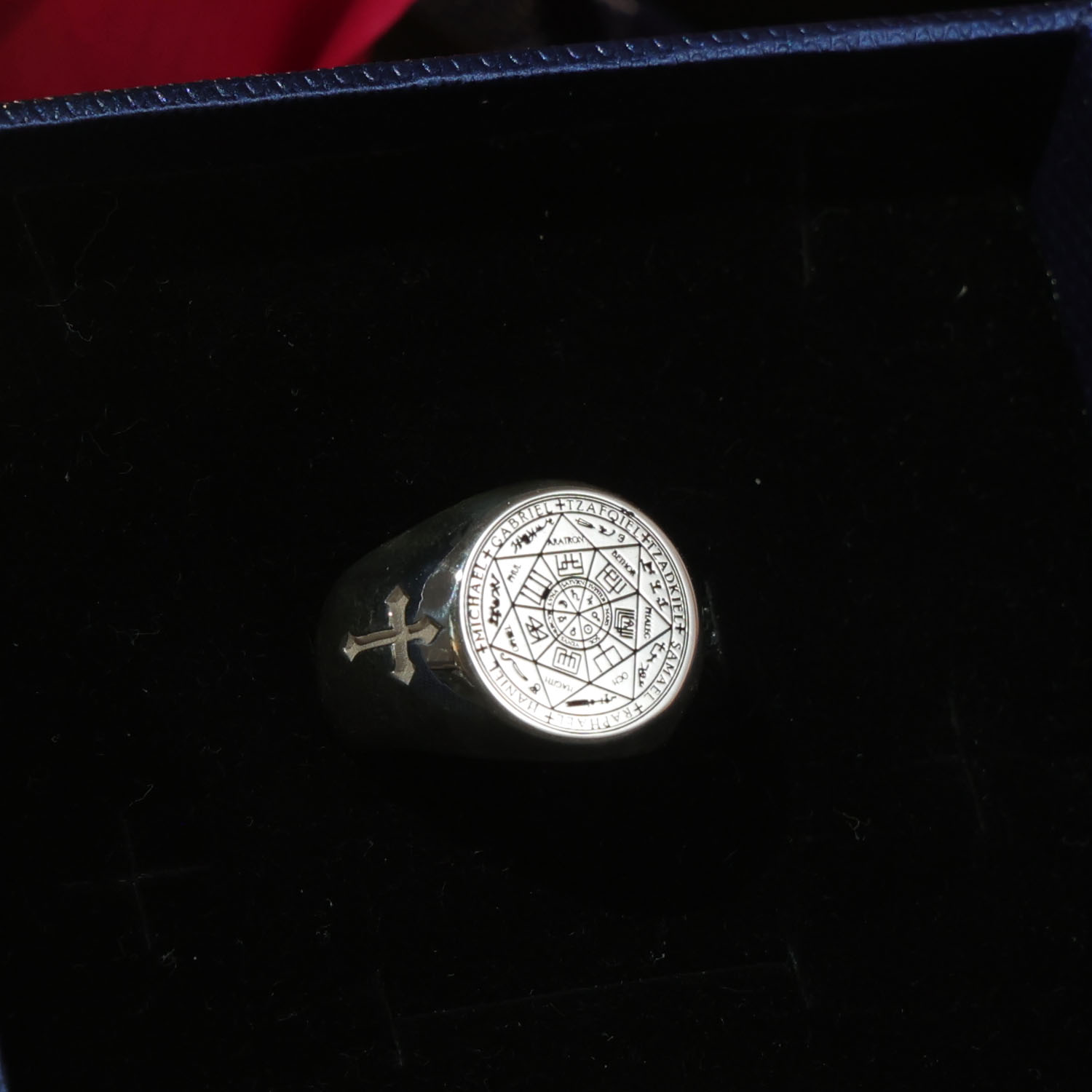 Anel de sinete sólido de 20 mm - Mens Signet Ring avaliação e preço