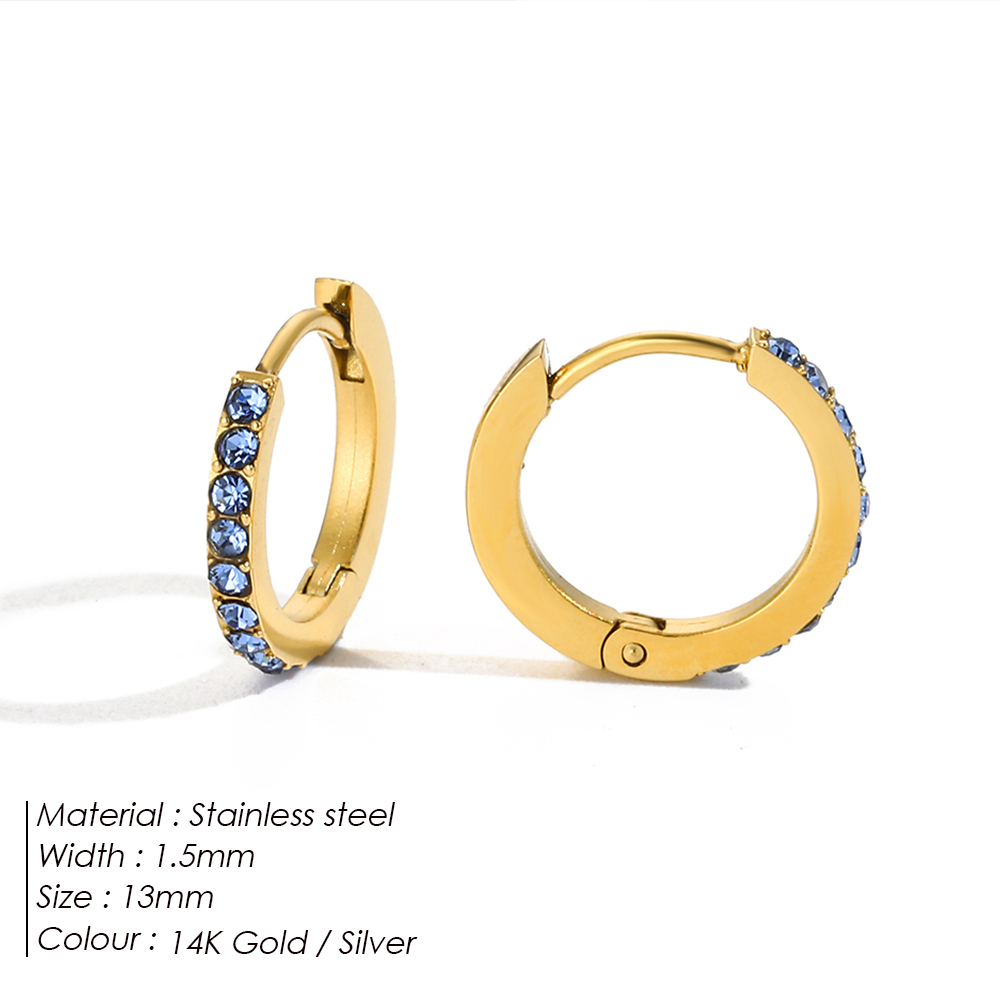 Brincos de Argola Simples de A - Birthstone Ring Set avaliação e preço