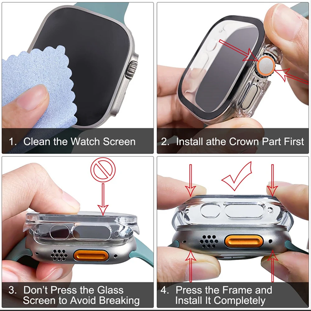 Vidro + capa para apple watch  - Jewelry Box That Holds Watches avaliação e preço